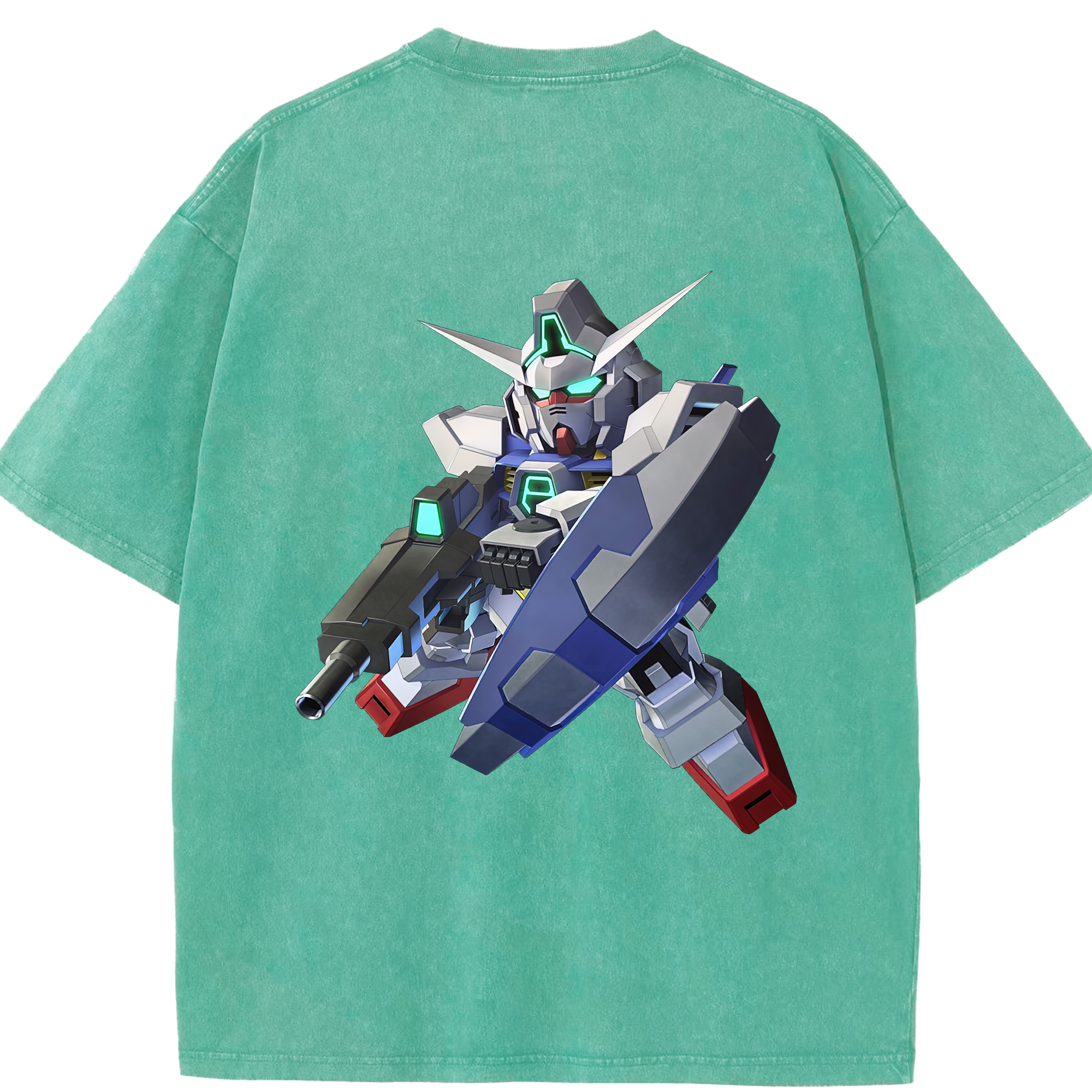 （画像用） 機動戦士ガンダム Mobile Suit Gundam 綿100% ヴィンテージ風 半袖Tシャツ（背面プリント）